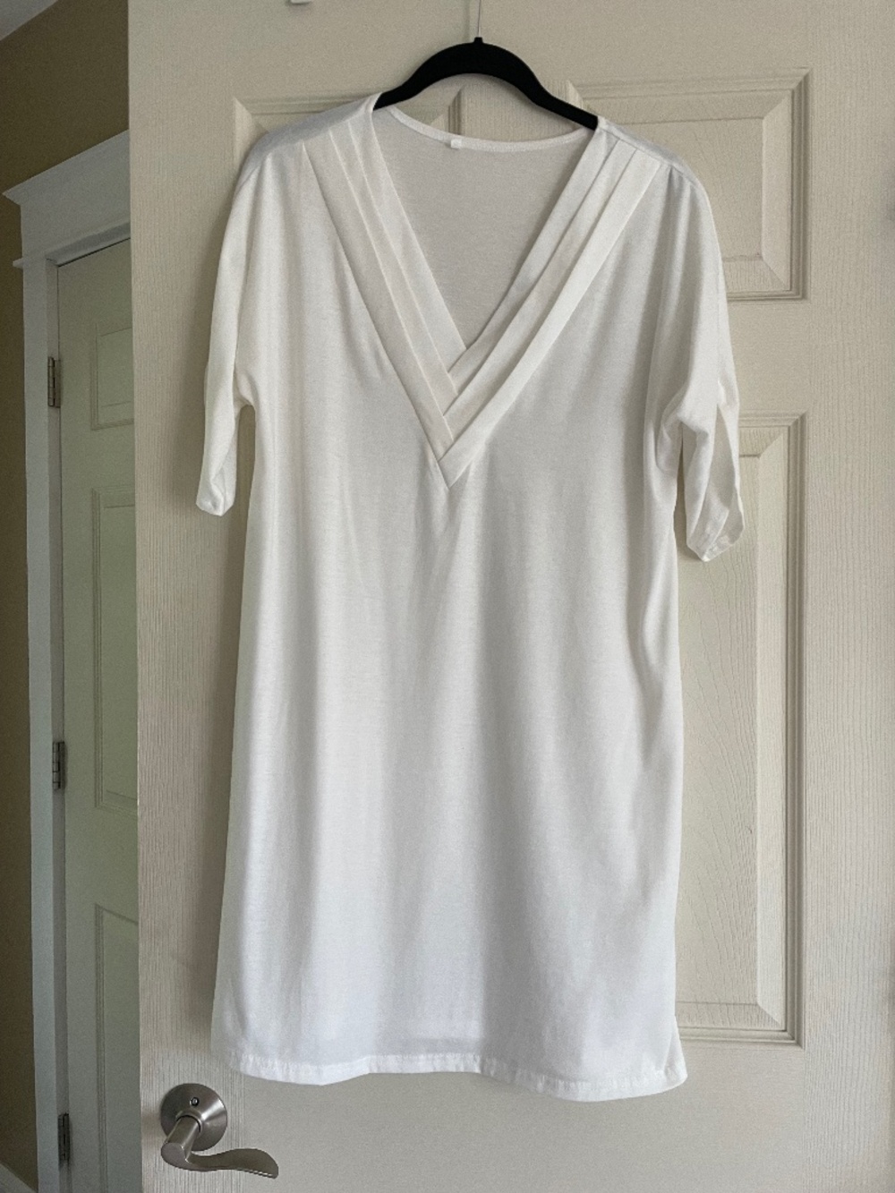 Women’s White Tee shirt Dress, size Medium